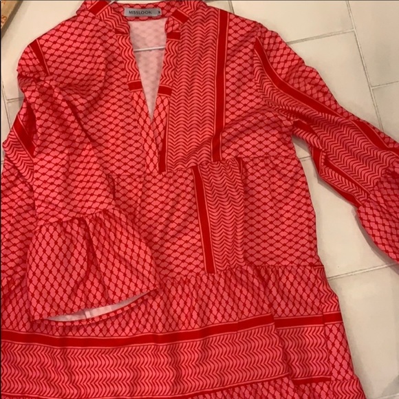 Miss Look. NWOT Mini boho dress. M - Picture 5 of 5